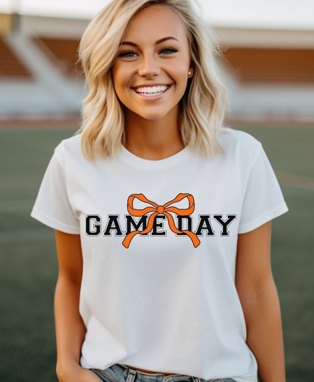 Game Day Coquette (Orange) - DTF