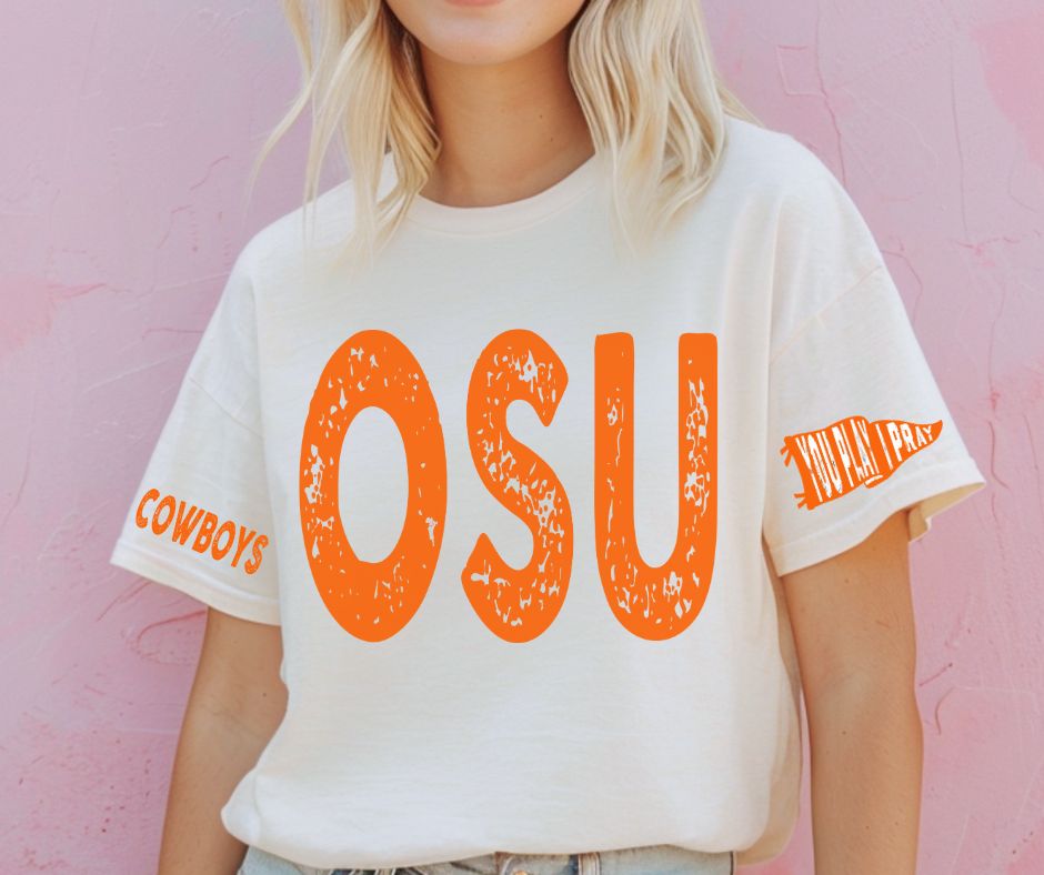 Cowboys - Orange/OSU (You Play I Pray Mascots) - DTF