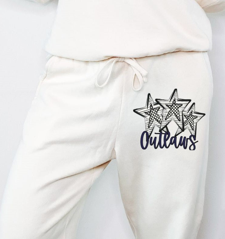 Outlaws - Navy (Stars and Checks) - DTF