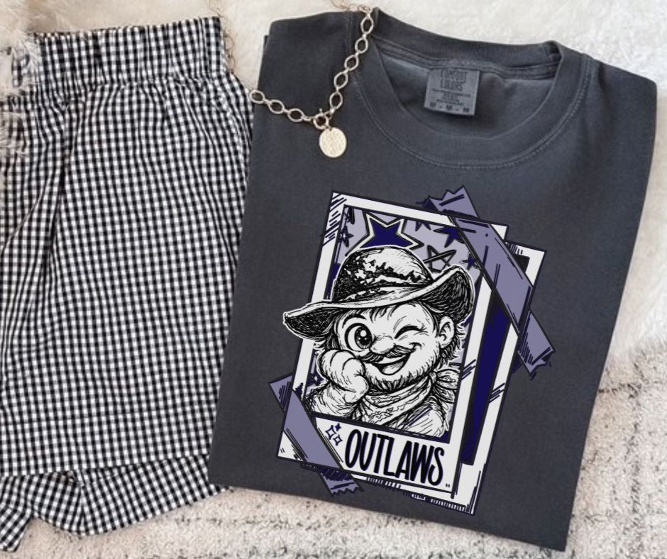 Outlaws - Navy (Cutie Patootie Mascots) - DTF