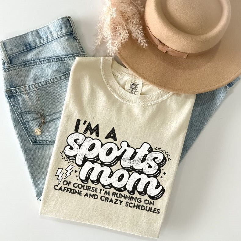 I'm a Sports Mom (of course...WHITE) - DTF