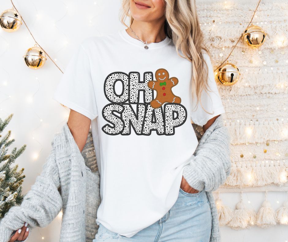 Oh Snap (black dalmatian dots) - DTF