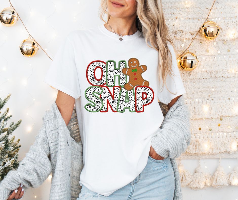 Oh Snap (red/green dalmatian dots) - DTF