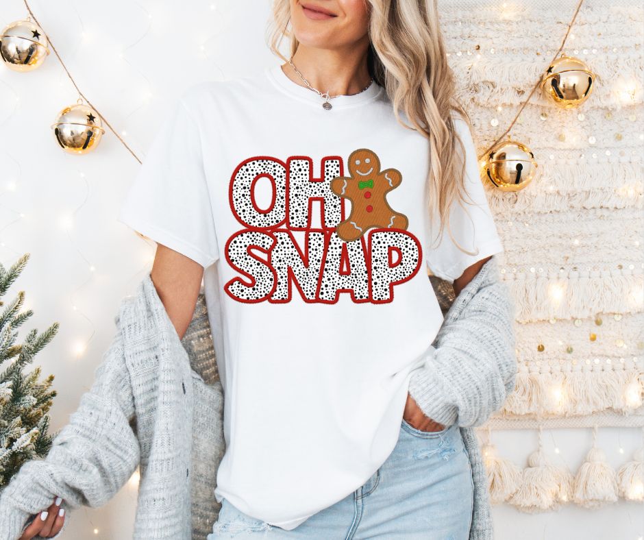 Oh Snap (red dalmatian dots) - DTF