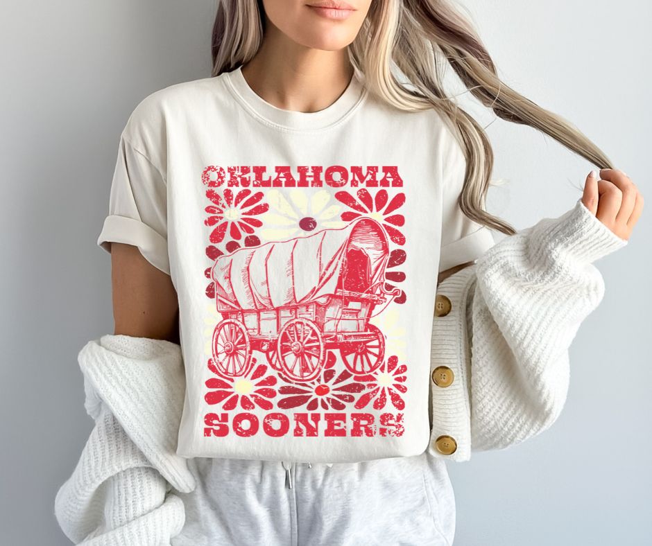 Oklahoma (Groovy Floral - College) - DTF