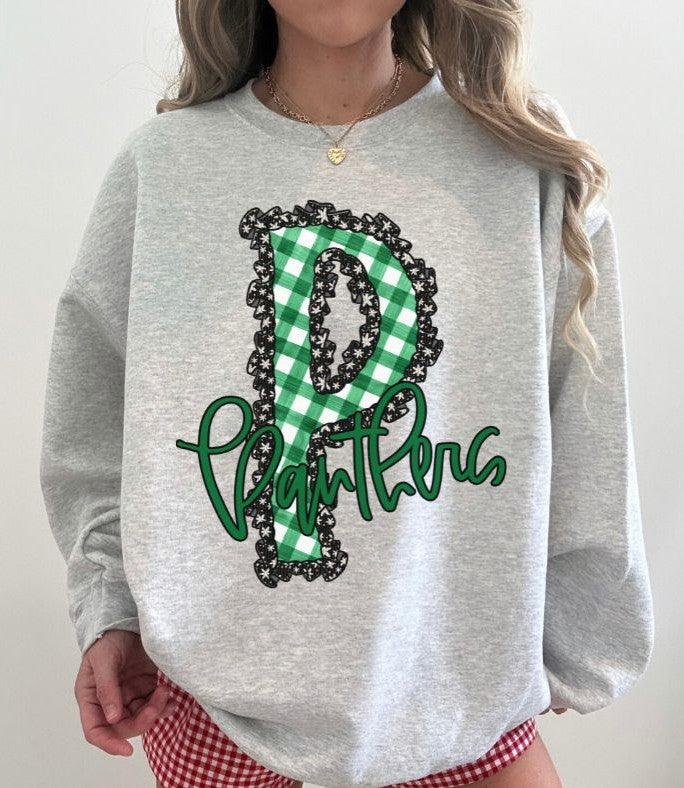 Panthers - Kelly Green (Daisy Ruffle Mascot) - DTF