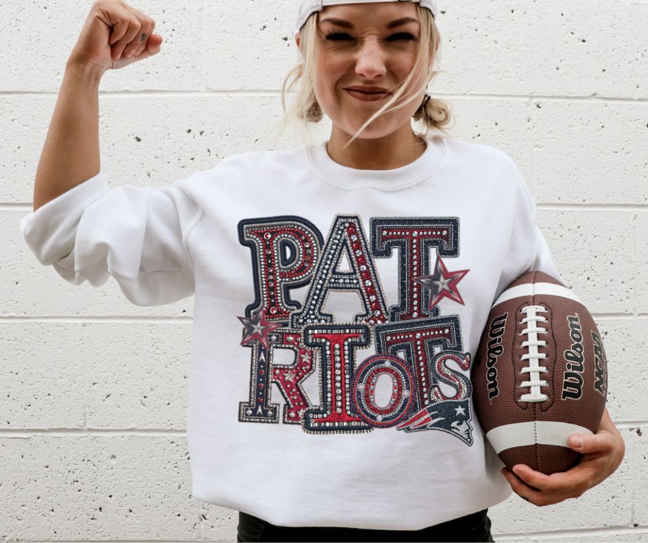 Patriots Rhinestones - DTF