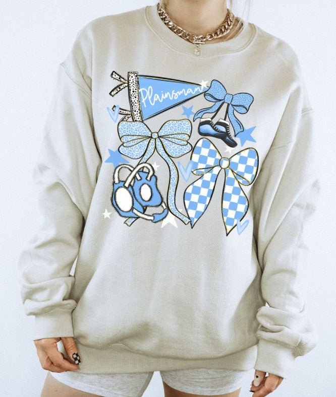 Plainsman - Columbia Blue (Wrestling Bows Collection) - DTF