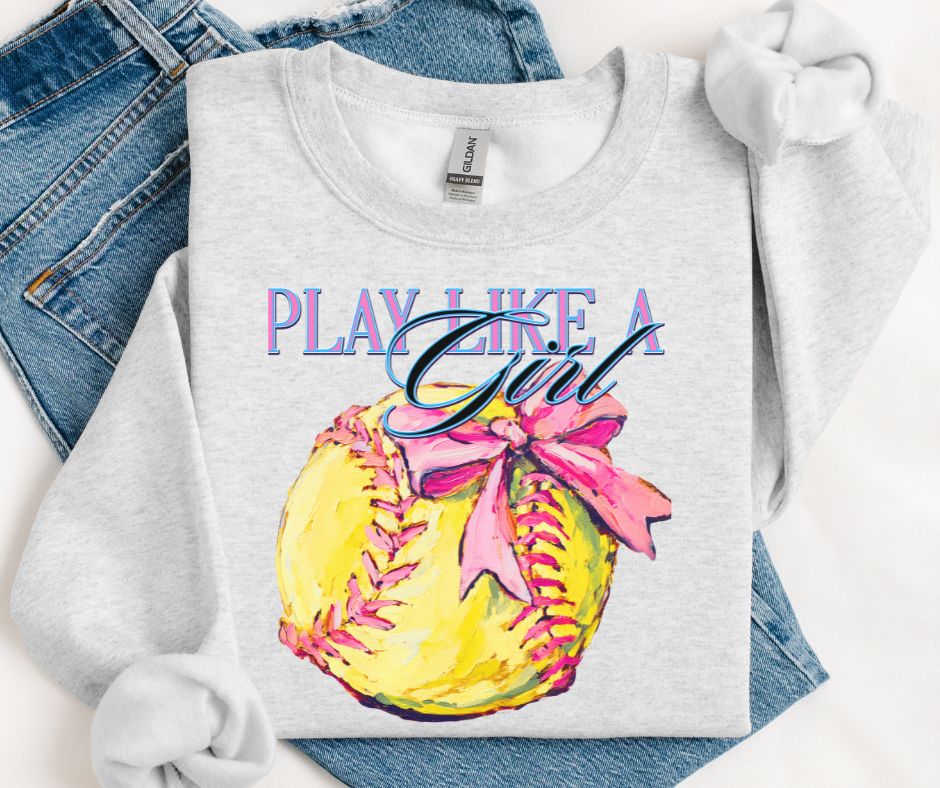 Play Like A Girl (Softball) - DTF