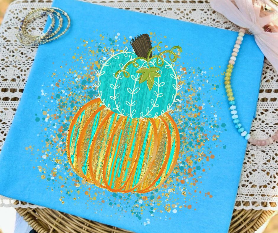 Pumpkin Stacked Splatter - DTF