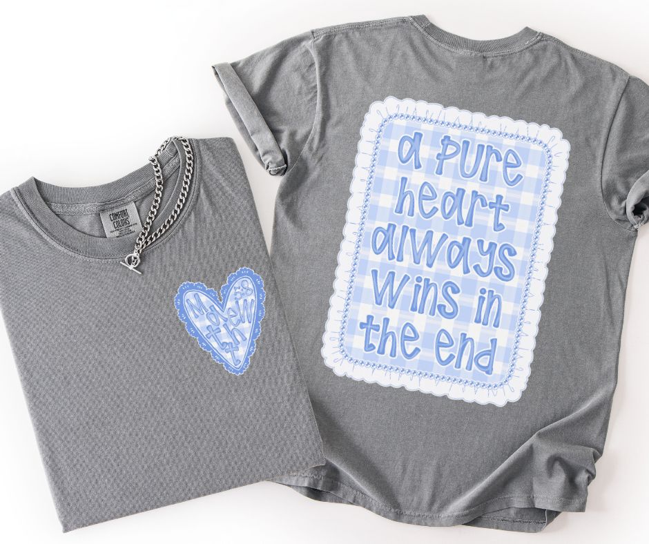 Pure Heart (2-in-1 front/back design) - DTF
