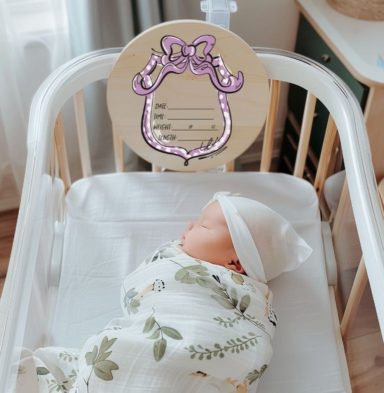 Birth Announcement (Purple) - DTF
