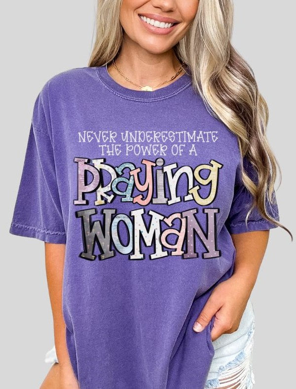 Praying Woman (White) - DTF