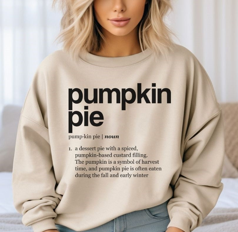 Thanksgiving Dinner Definitions - Pumpkin Pie - DTF