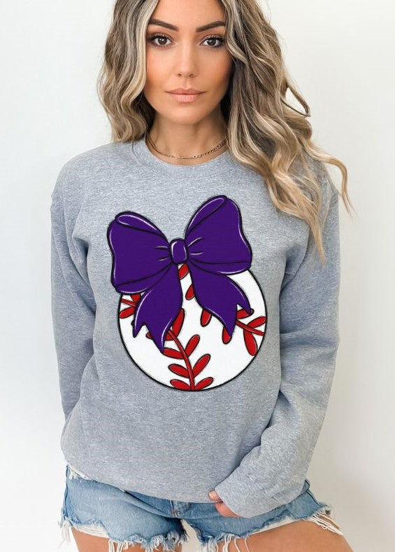 Bows and Balls (Baseball) - DTF