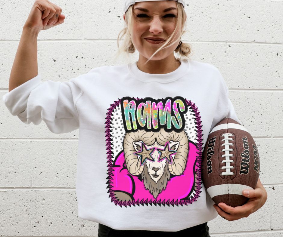 Rams (Pink Jersey Mascots) - DTF