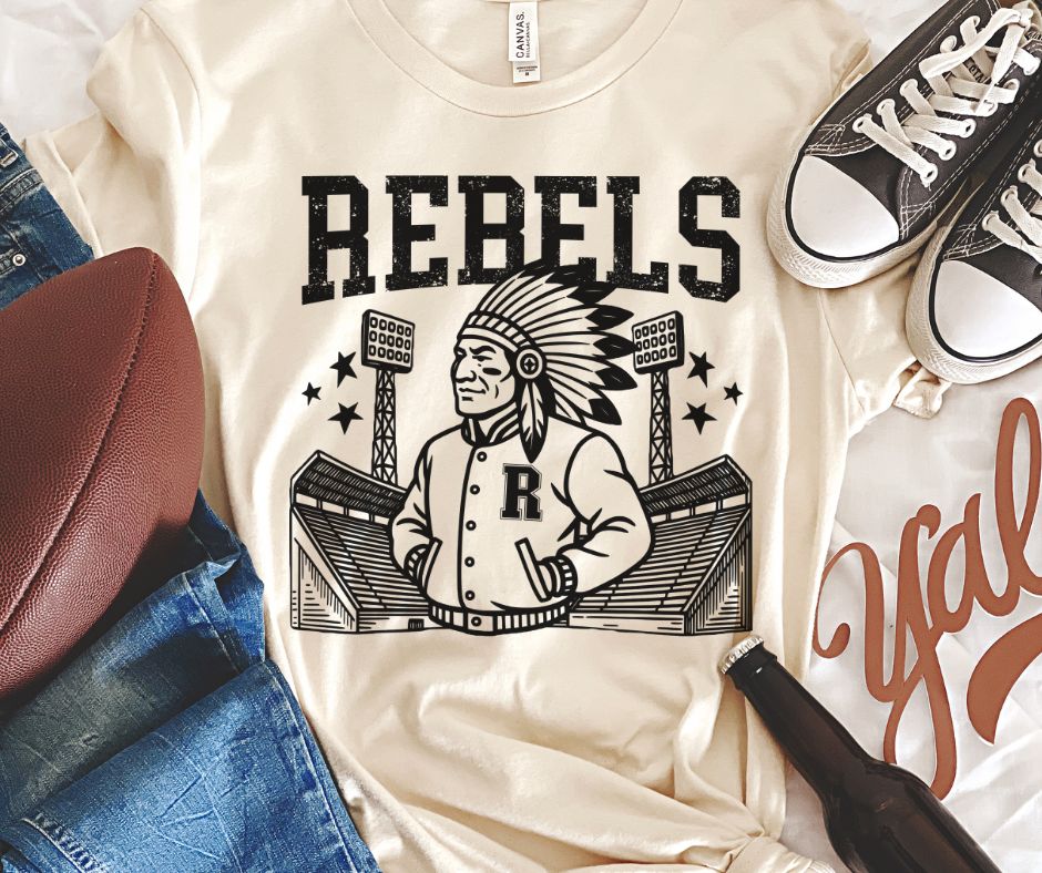 Rebels - Headdress (Letterman Mascots) - DTF
