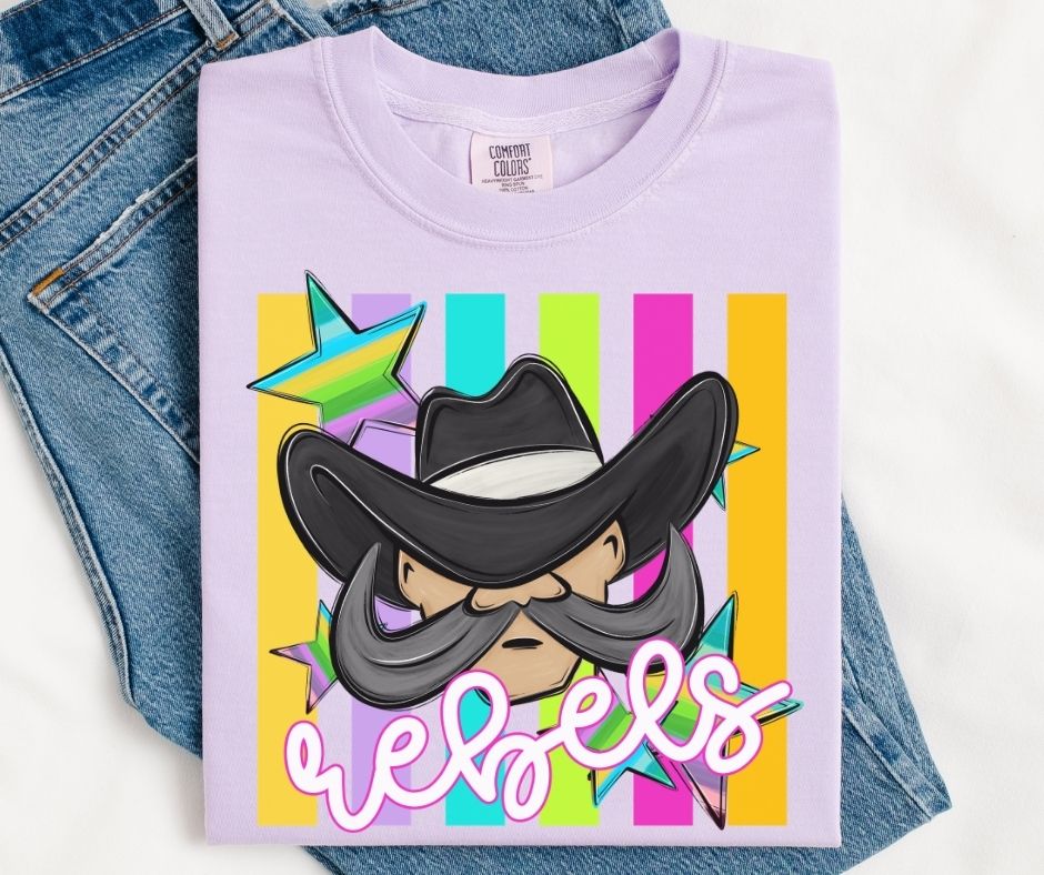 Rebels (Colorful Stripes Mascot) - DTF