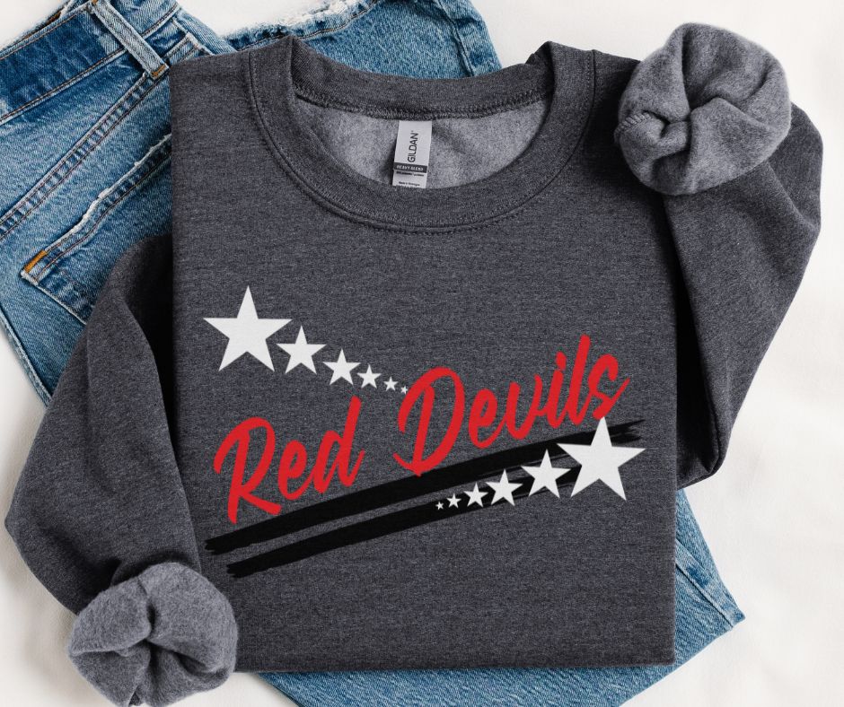 Red Devils - Red/Black(Spirit Stars Mascots) - DTF