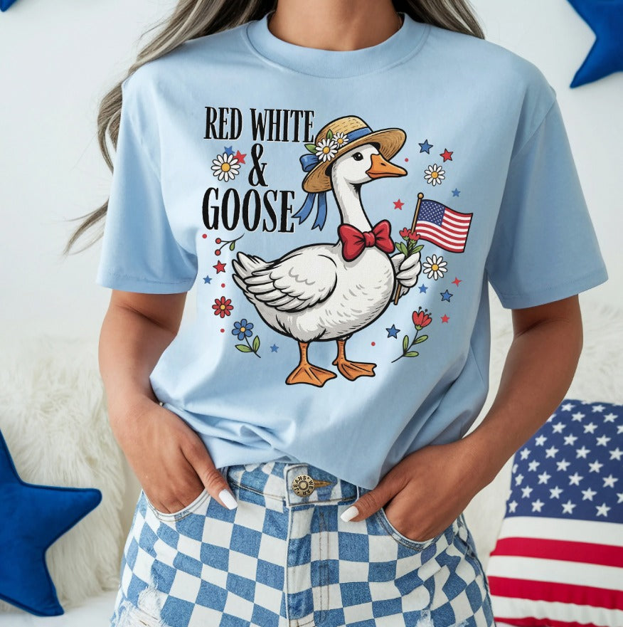Red White and Goose - DTF