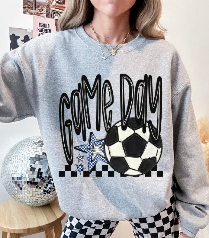 Game Day Stars (Soccer - Royal Blue) - DTF