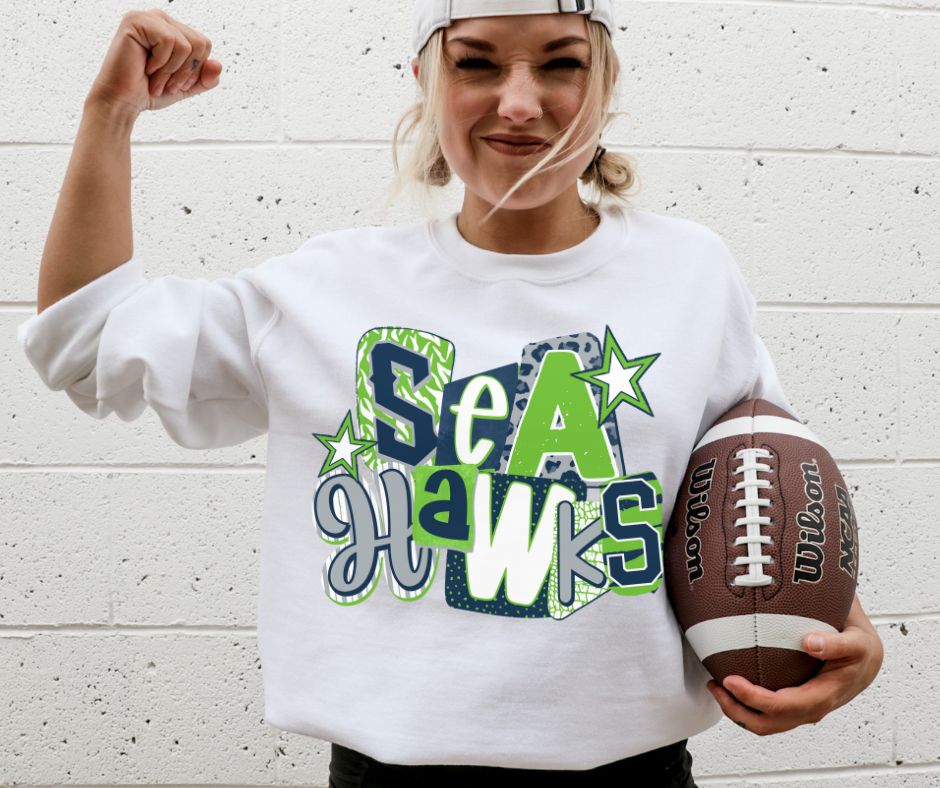 Seahawks Mixed Media - DTF