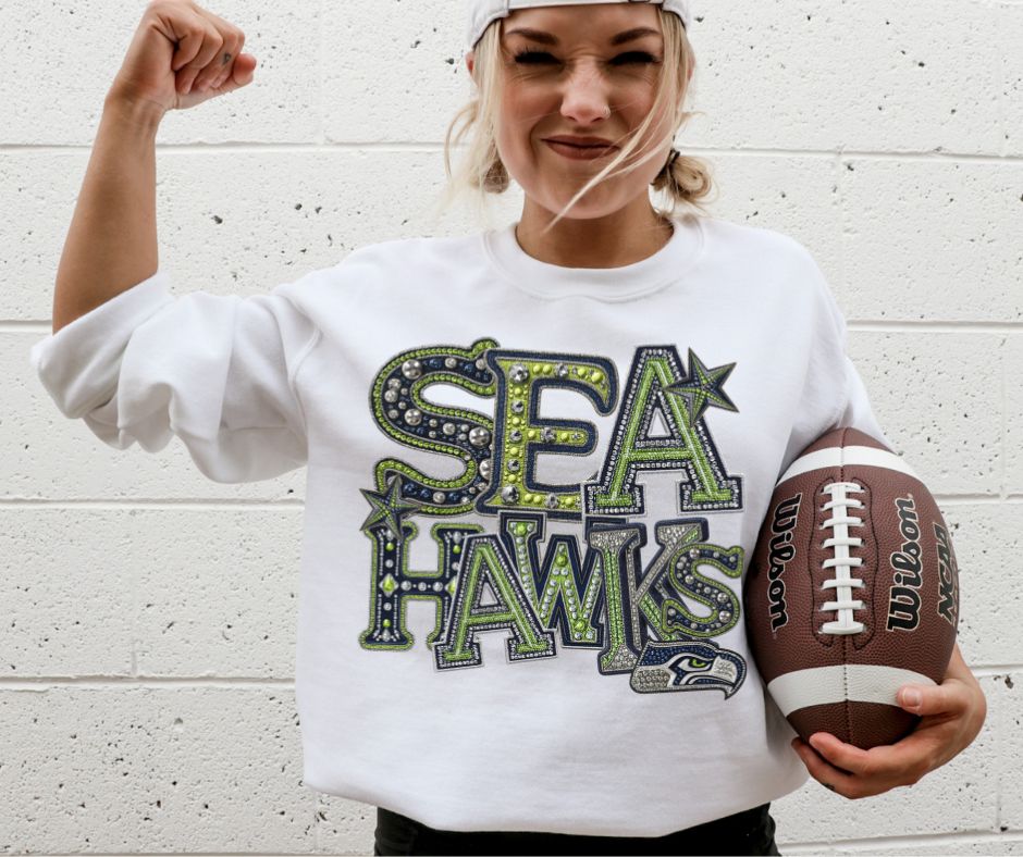 Seahawks Rhinestones - DTF