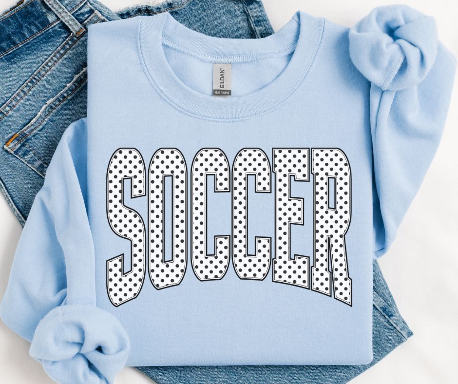 Soccer (Arched Polka Dots) - DTF