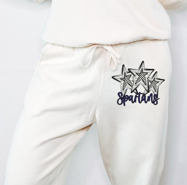 Spartans - Navy (Stars and Checks) - DTF