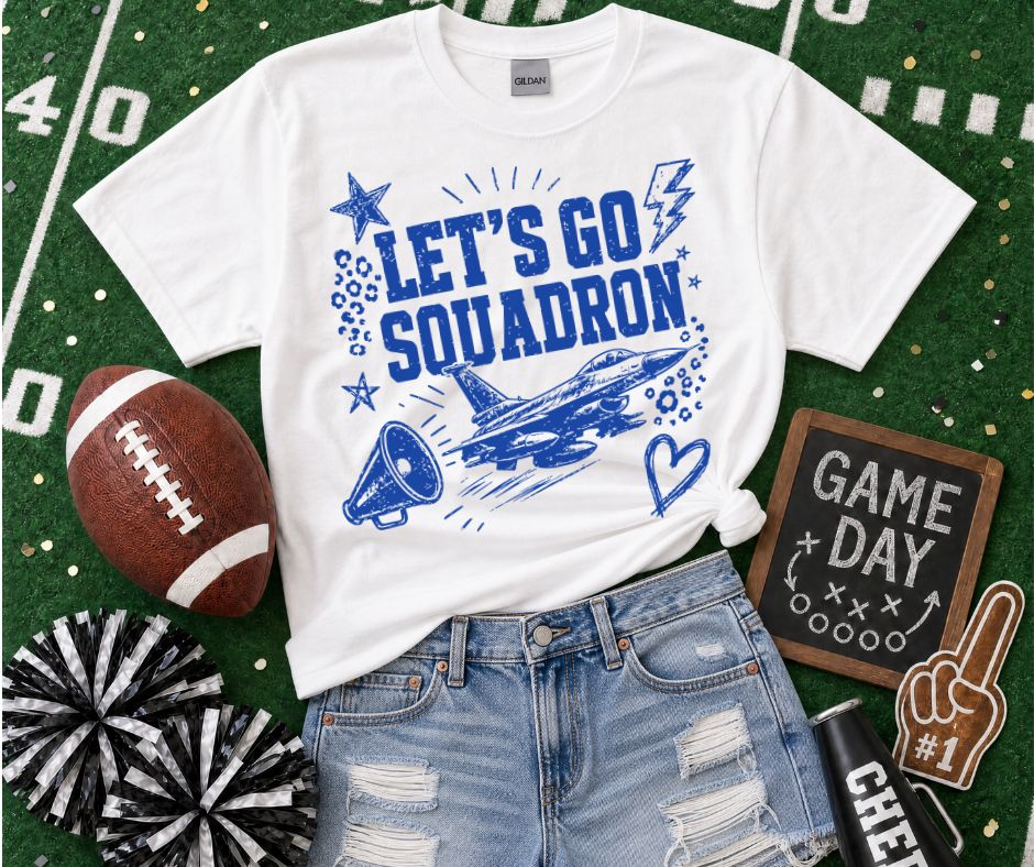 Squadron Royal Blue (Lets Go Doodle Leopard Mascot) - DTF