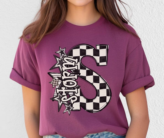 Storm (BW Checker Stars Mascot) - DTF