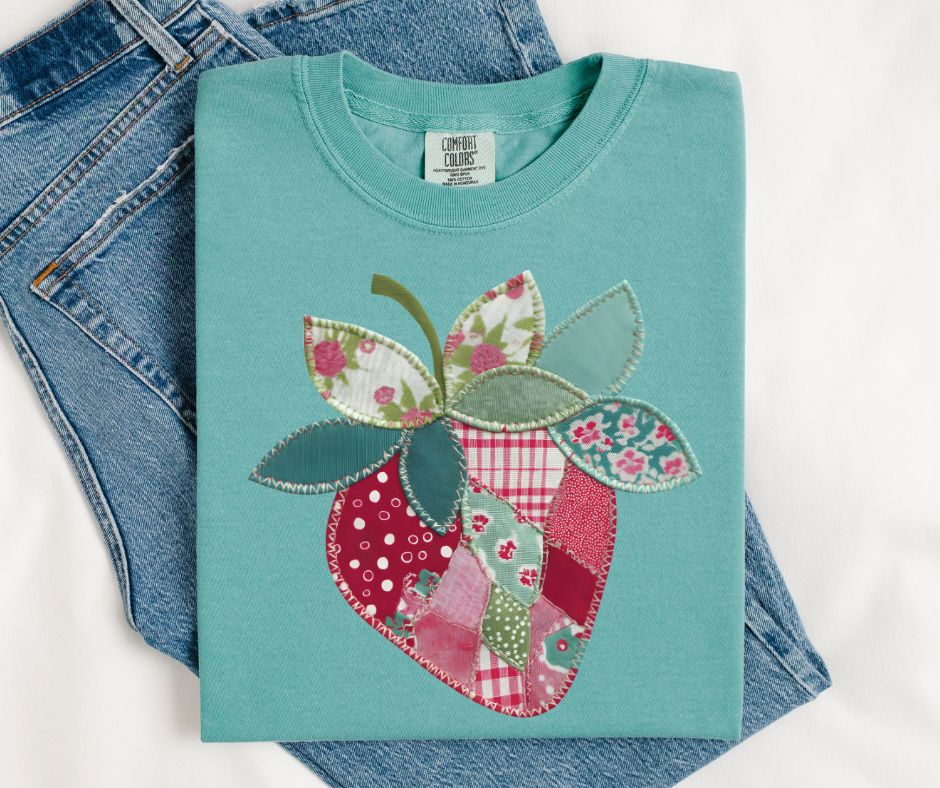 Strawberry Patch (Faux) - DTF
