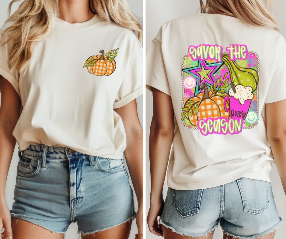 Savor the Season (2-in-1 front/back design) - DTF