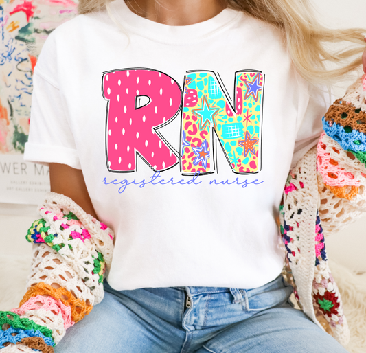 RN (Scribble Bright Words/Occupations) - DTF