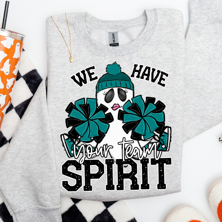 Custom (Ghost Cheerleader Mascot) - Design/Mock Up