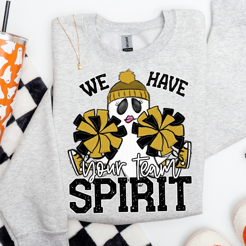Custom (Ghost Cheerleader Mascot) - Design/Mock Up