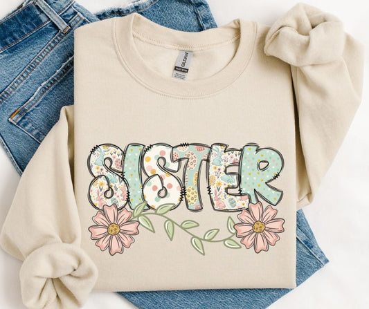 Sister (Easter Doodle Names) - DTF