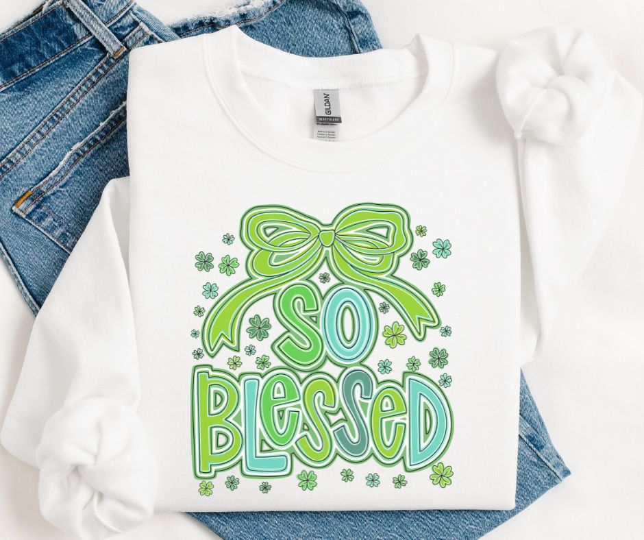 So Blessed Coquette (Green) - DTF