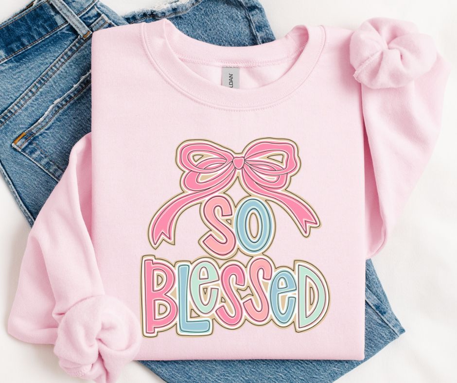 So Blessed Coquette (Pink) - DTF