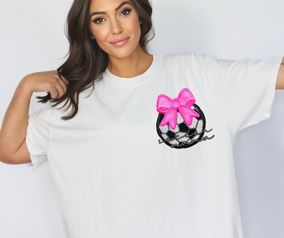 Soccer Mama (faux embroidered patch) - DTF