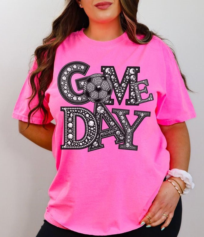 Soccer (Game Day Faux Rhinestones) - DTF