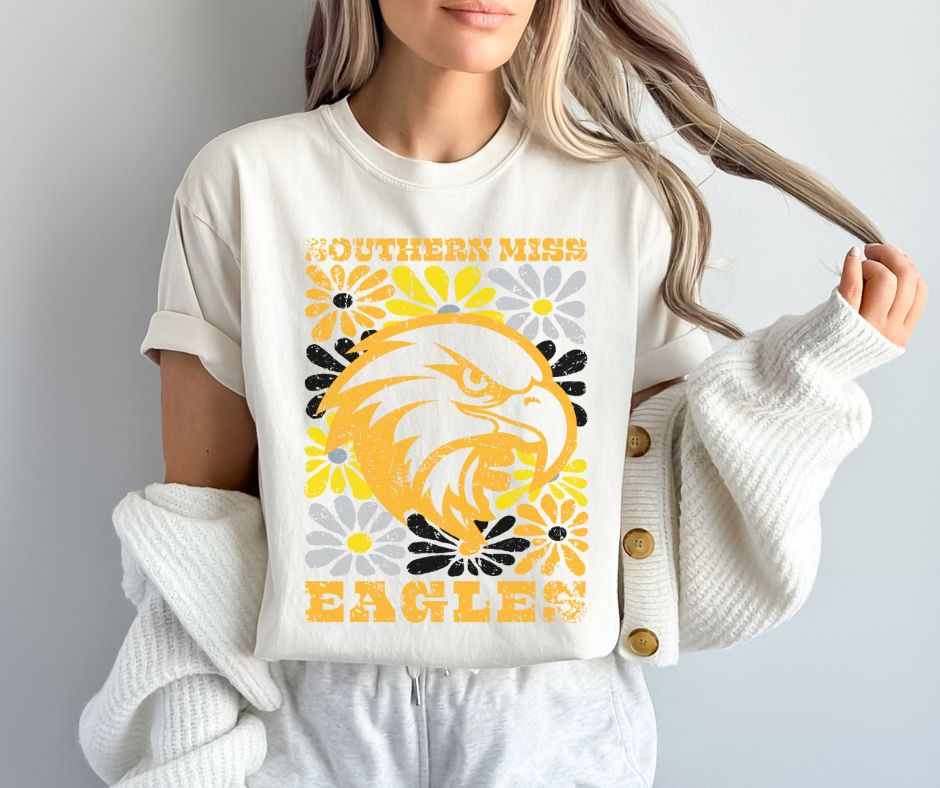 Southern Miss (Groovy Floral - College) - DTF