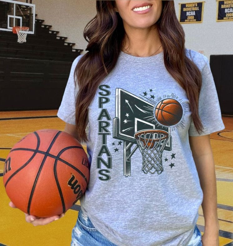 Spartans (Basketball Mascot) - DTF