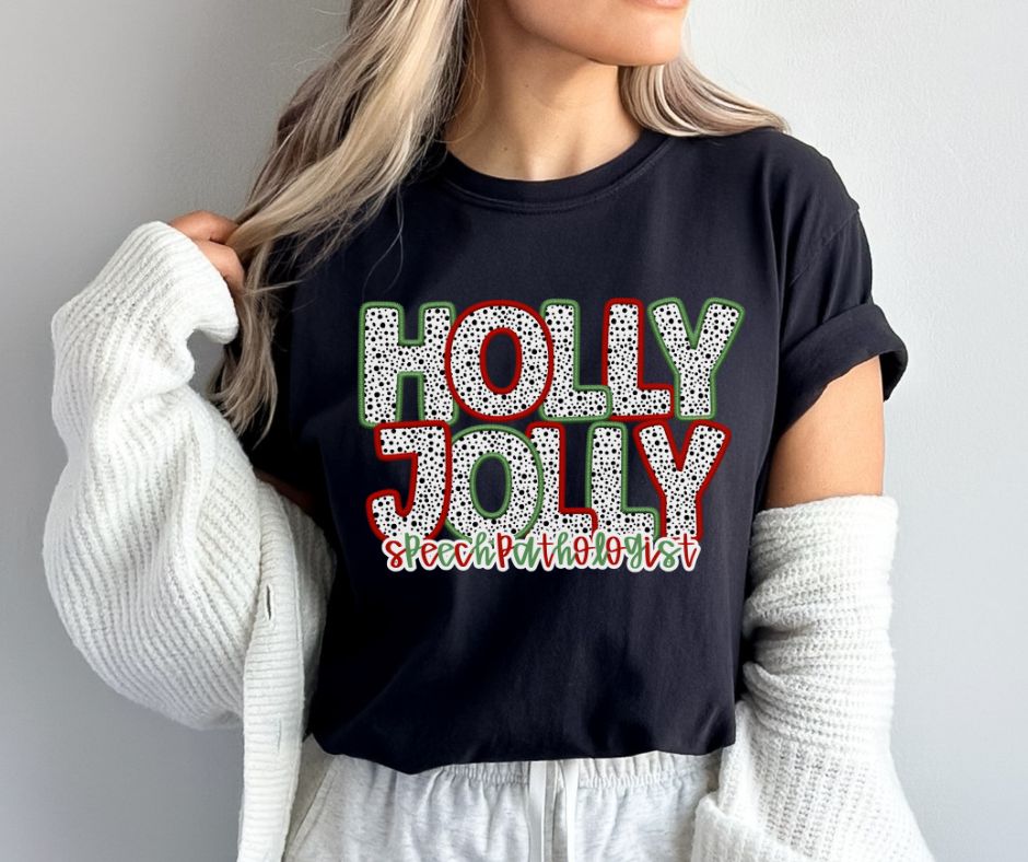 Holly Jolly Occupations (Speech Pathologist) - DTF