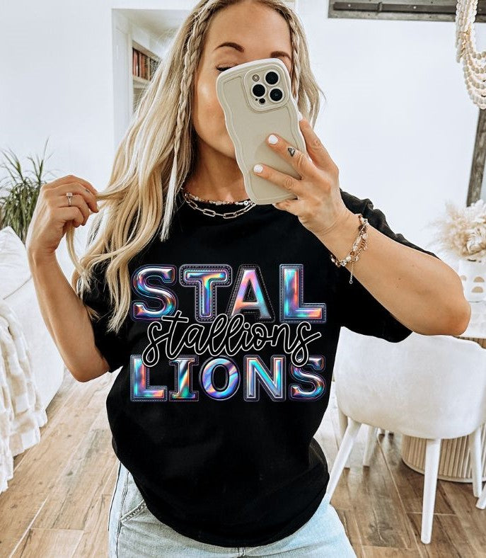 Stallions (Holographic Mascots) - DTF