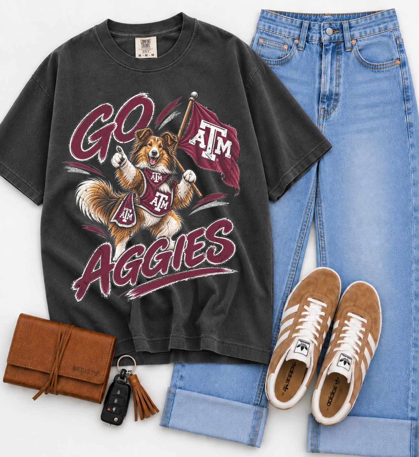 Tx A&M (Vintage Distressed Go Mascots) - DTF