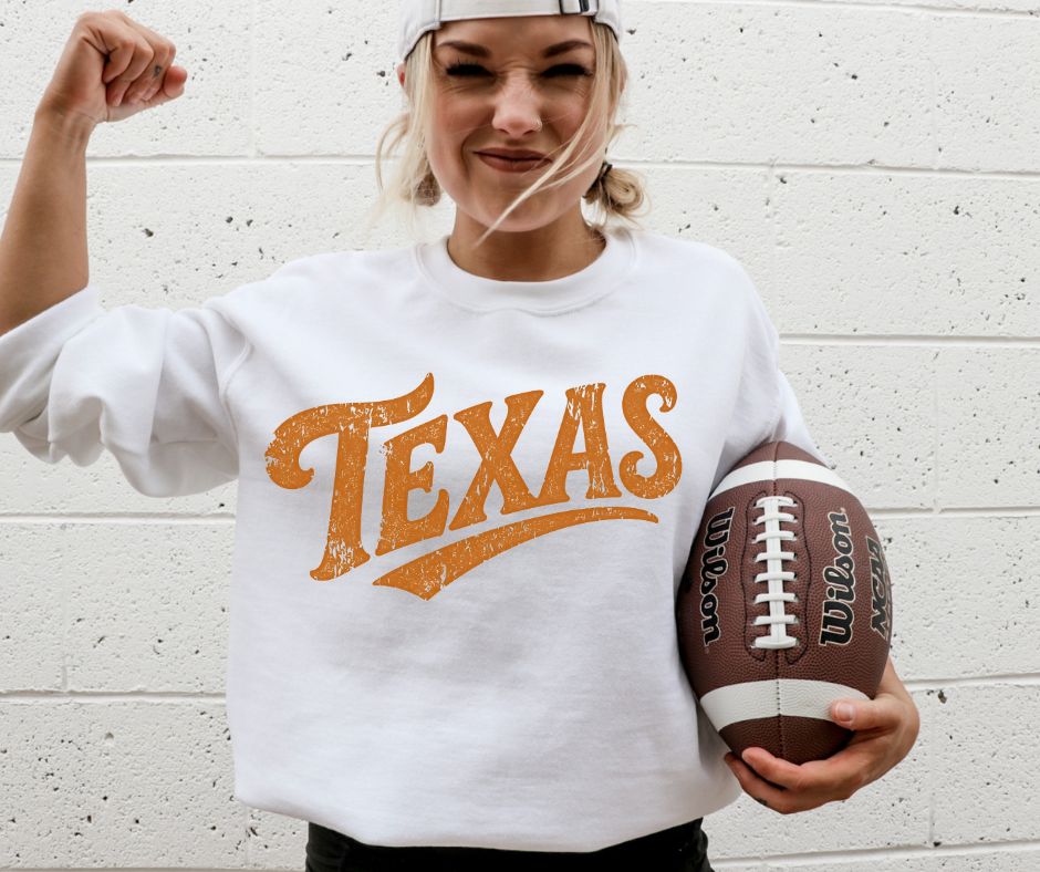 Texas (College Simple Vintage Style) - DTF