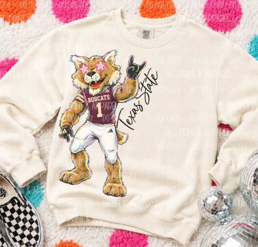 Texas State (Rockin Mascot College) - DTF
