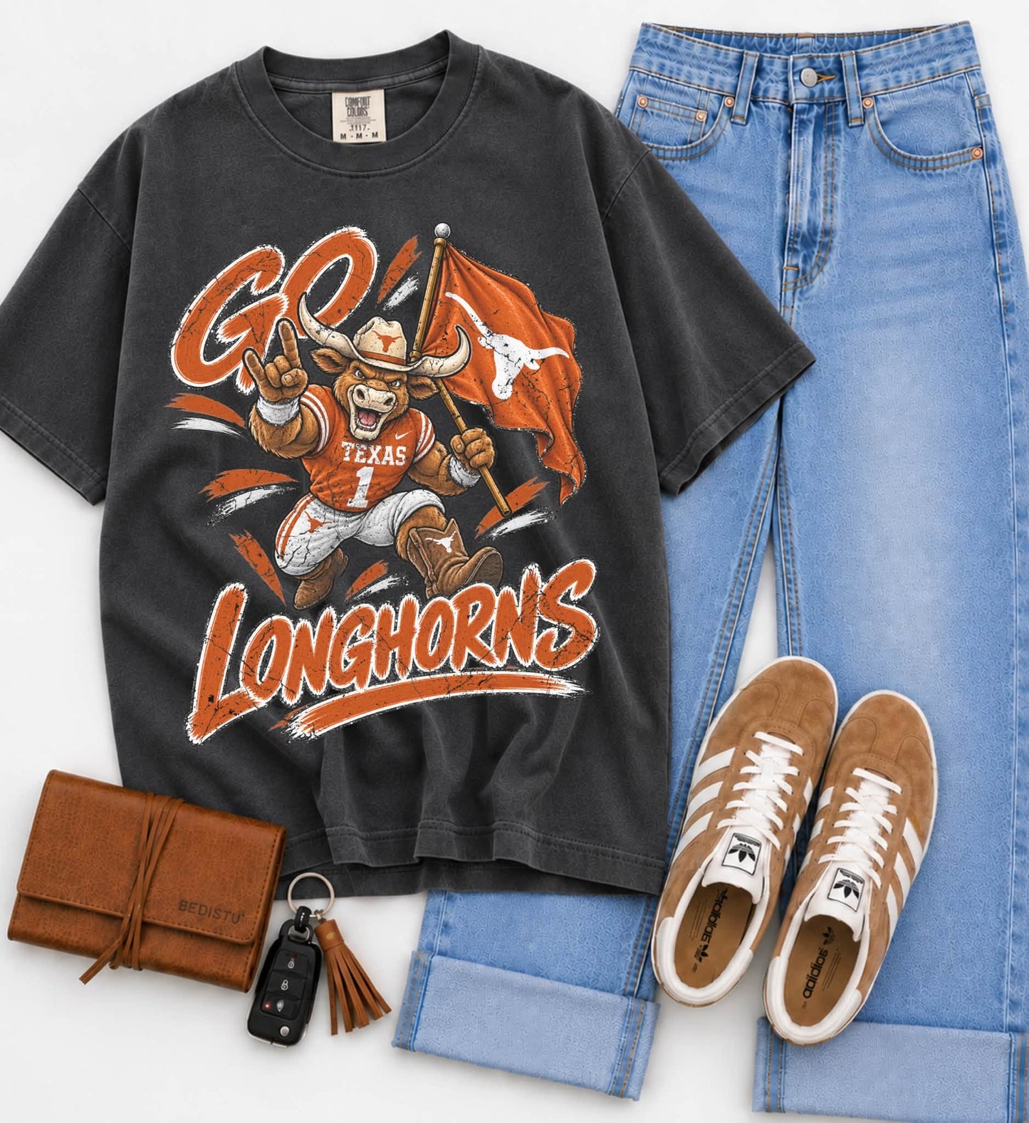 Texas (Vintage Distressed Go Mascots) - DTF