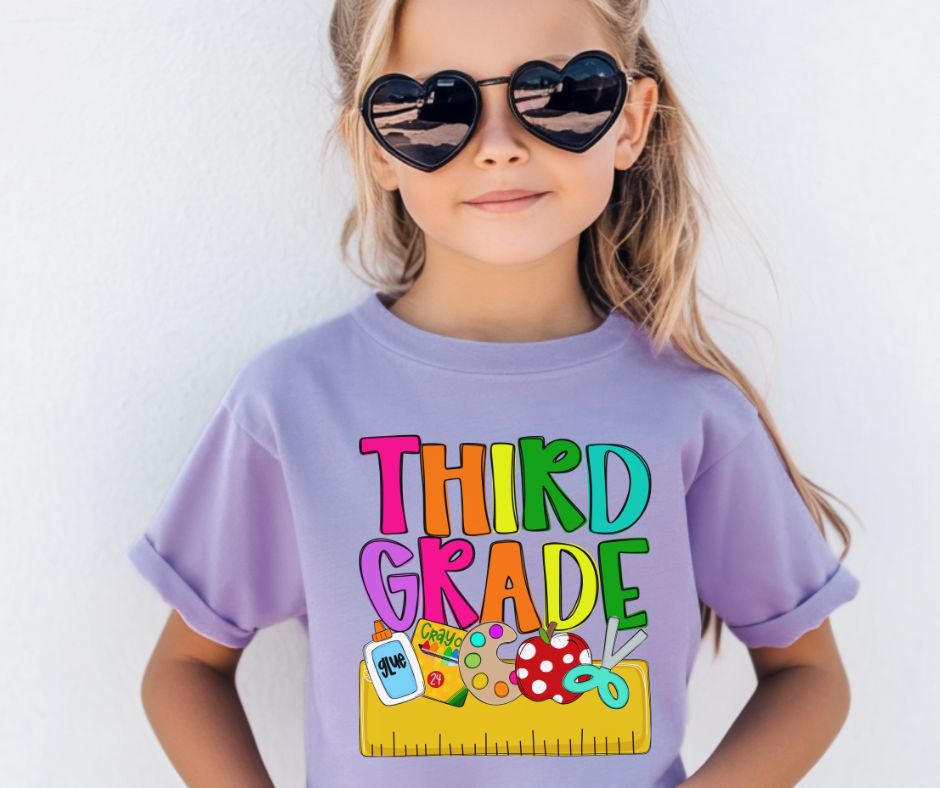 Third Grade (Back to School Grade Level Name Plate) - DTF